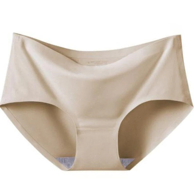 Women's seamless brief 5-pack, no-show nude & black underwear set for fitted clothes