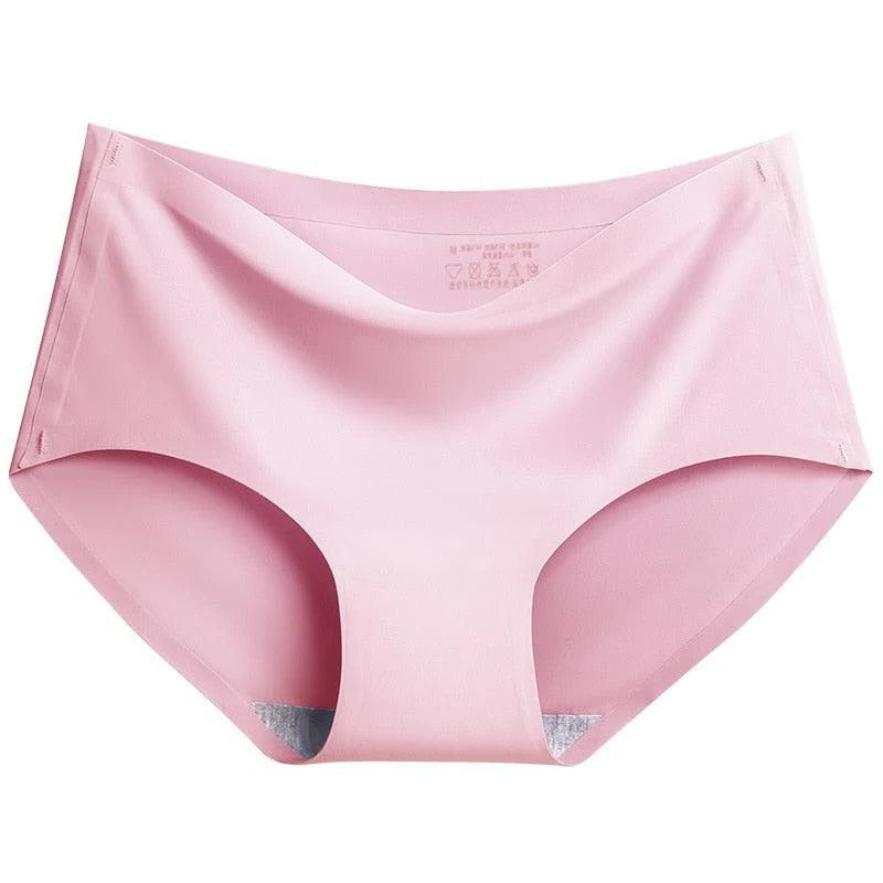 Women's seamless no-show brief set 5-piece, smooth invisible profile for fitted clothing everyday comfort