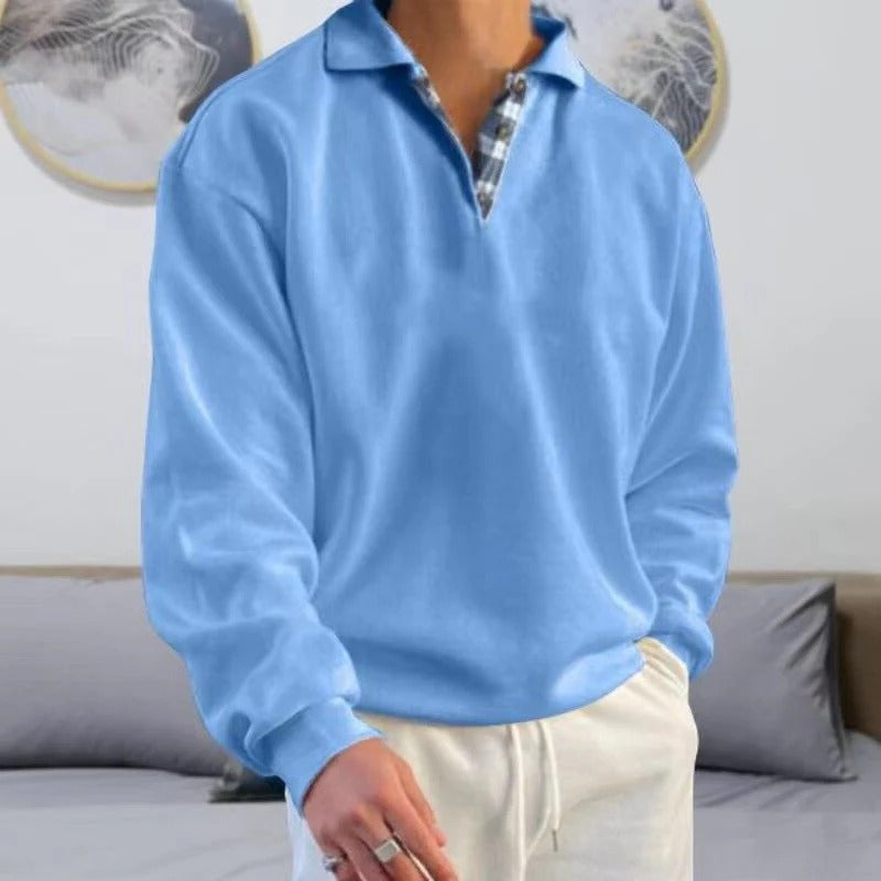 Unisex straight-cut pullover in neutral tone, classic versatile fit for effortless coverage and mobility