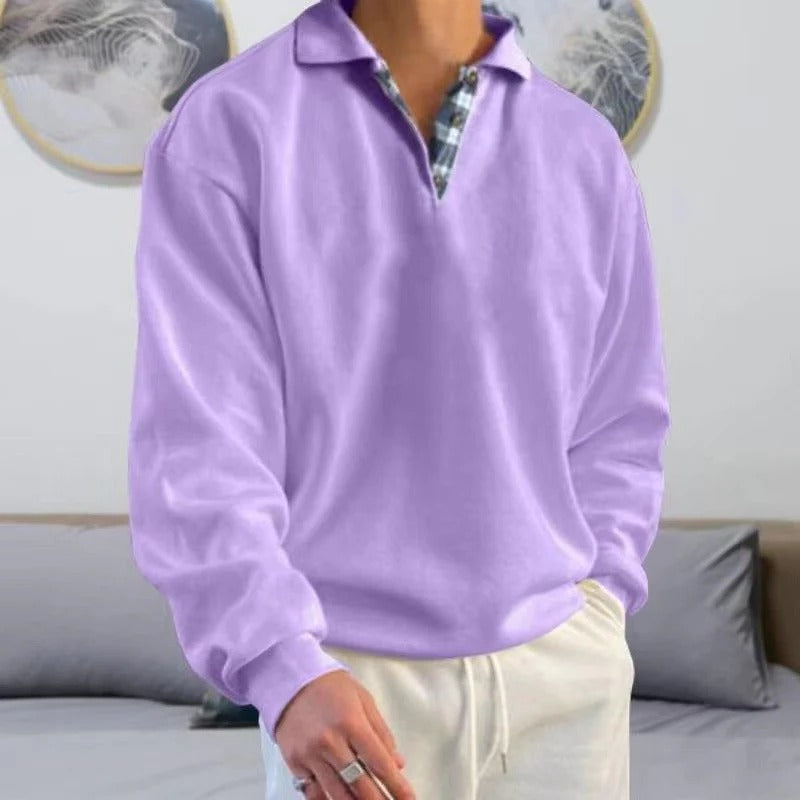 Unisex straight-cut pullover in classic neutral tones, versatile everyday comfort with adaptable layering fit