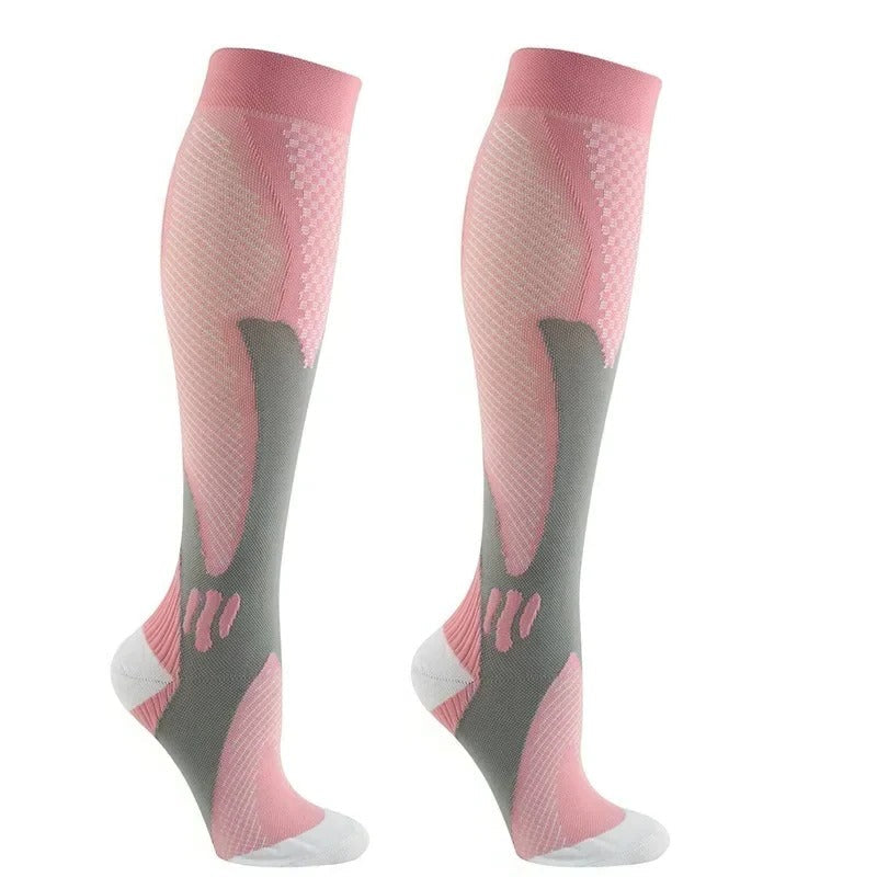 Knee-high compression stockings plain stretch support for all-day comfort and lower-leg relief
