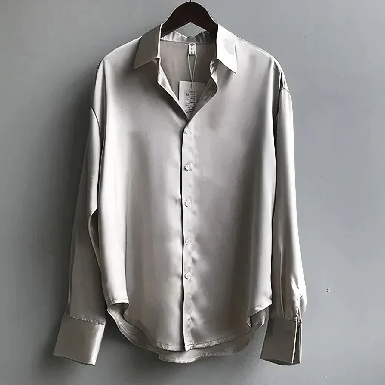 Women's satin blouse refined silhouette silky fabric all-day comfort work casual versatile modern fit