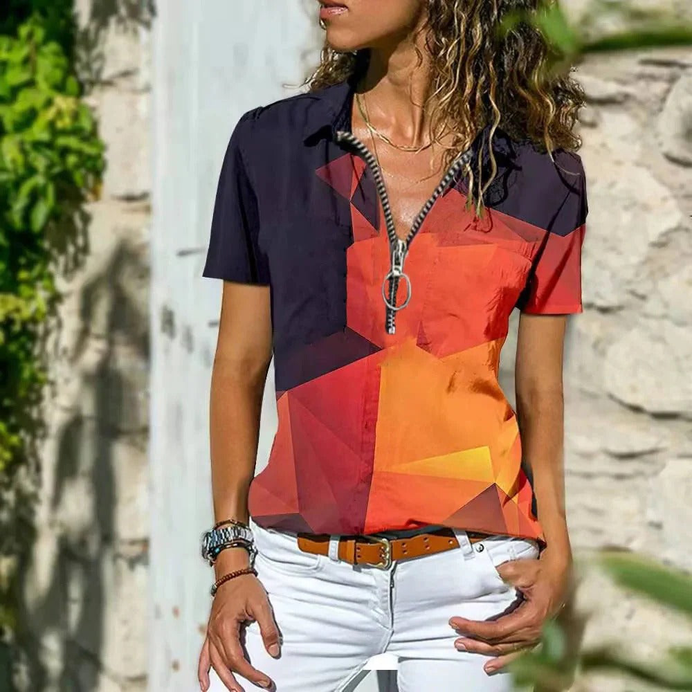 Men's light blue breathable summer shirt slim fit with modern detailing for warm weather style
