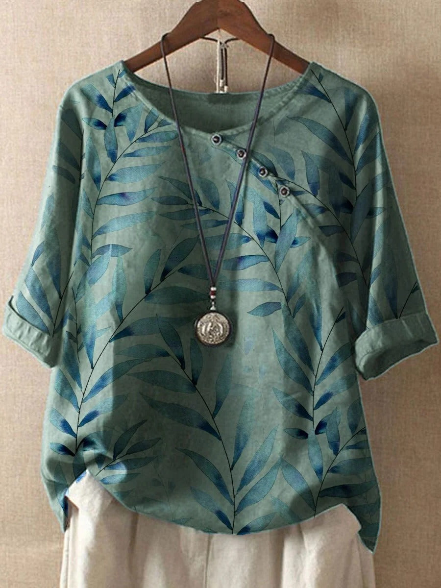 Women's lightweight summer shirt, relaxed fit, breathable airy fabric for all-day casual warm-weather comfort