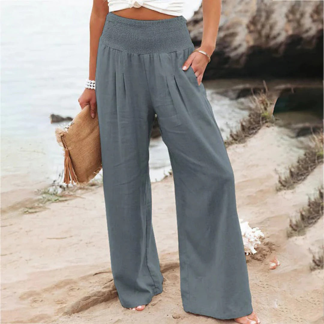 Women's lightweight breathable summer pants relaxed fit casual everyday warm weather wear