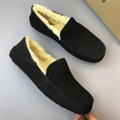 Men's TrendAura slip-on slippers with warm plush lining and durable indoor-outdoor sole