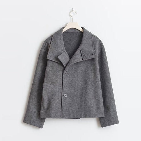 TrendAura hip-length double-breasted short coat structured silhouette for office or casual seasonal wear
