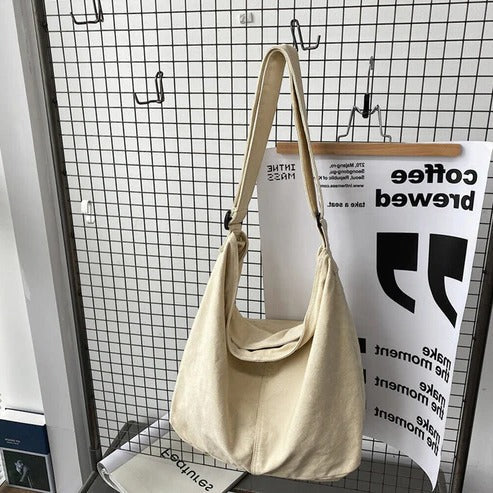Women oversized shoulder bag minimalist design spacious daily carryall with wide comfortable strap