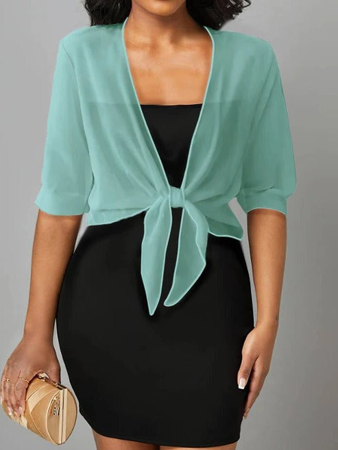 Women's lightweight open-front spring blouse casual everyday top with breezy feminine silhouette