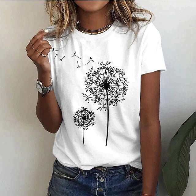 Women's lightweight crew neck t-shirt breathable casual tee versatile layering essential for everyday wear