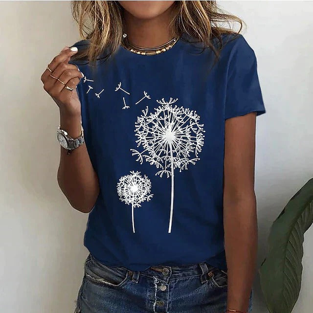Women's lightweight crew neck t-shirt breathable casual summer tee versatile layering wardrobe essential
