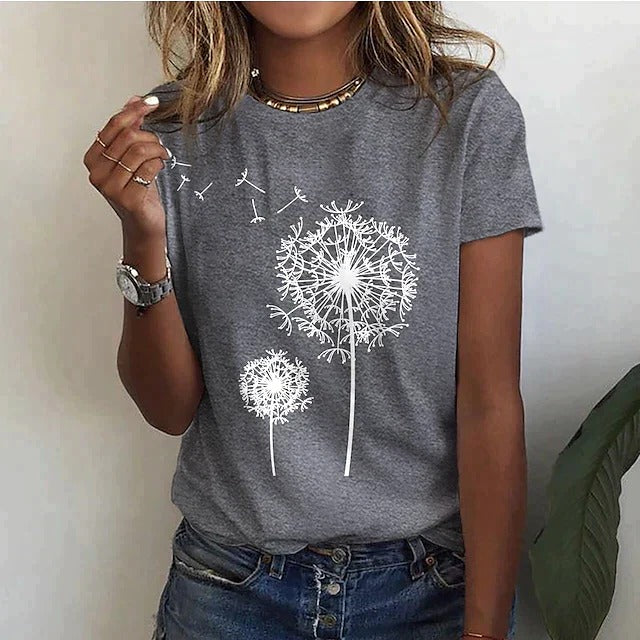 Women's lightweight crew neck t-shirt, breathable casual tee for layering and everyday versatile wear
