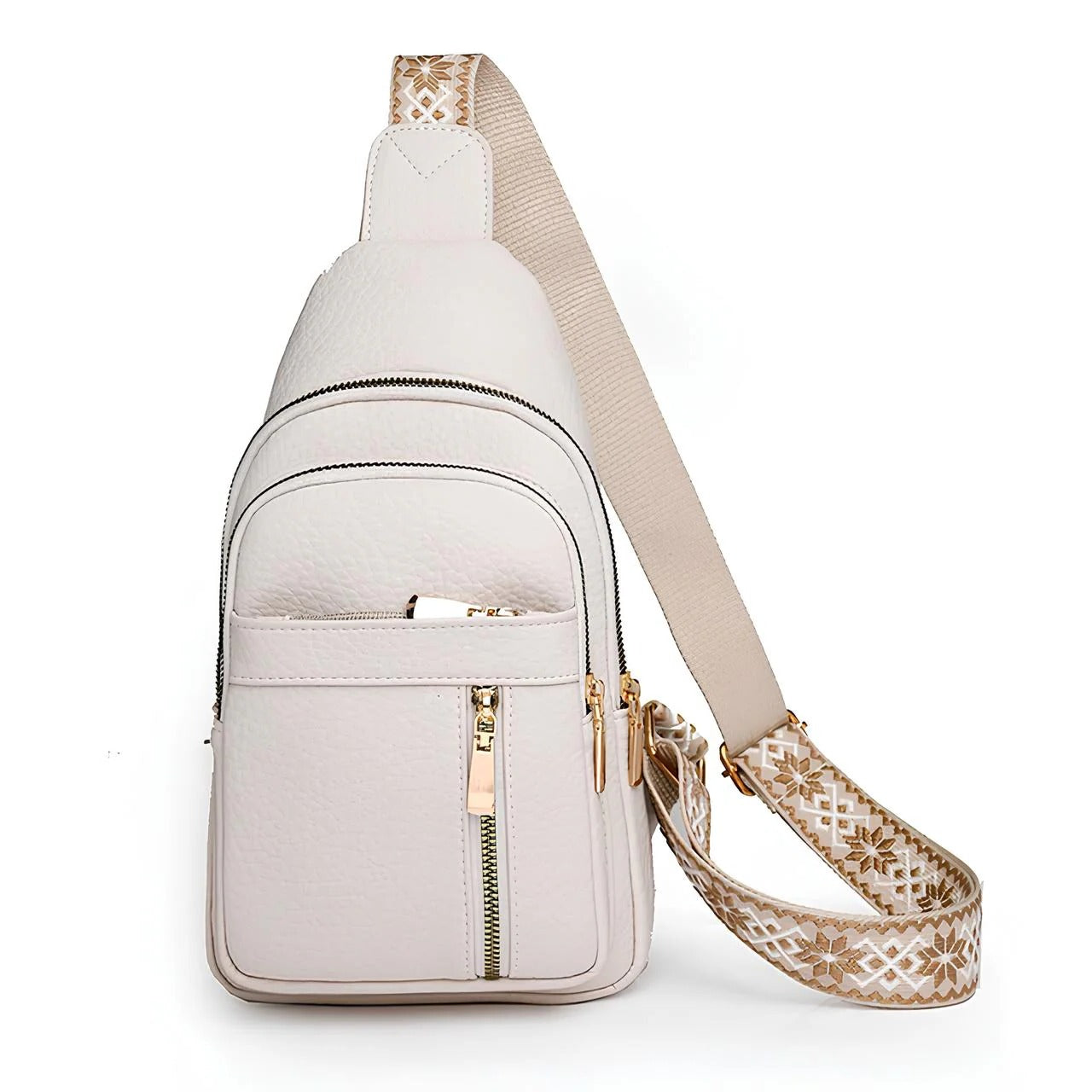 Black anti-theft crossbody bag compact sleek design with hidden security compartments for urban travel