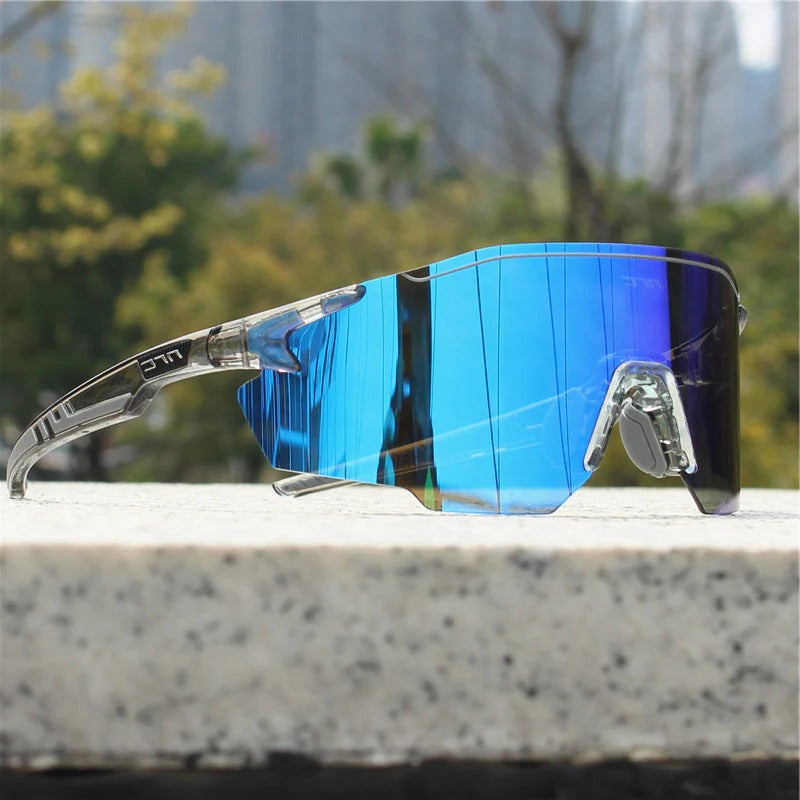 UrbannVibe polarized sports sunglasses lightweight wrap-around frame UV protection for cyclists and runners