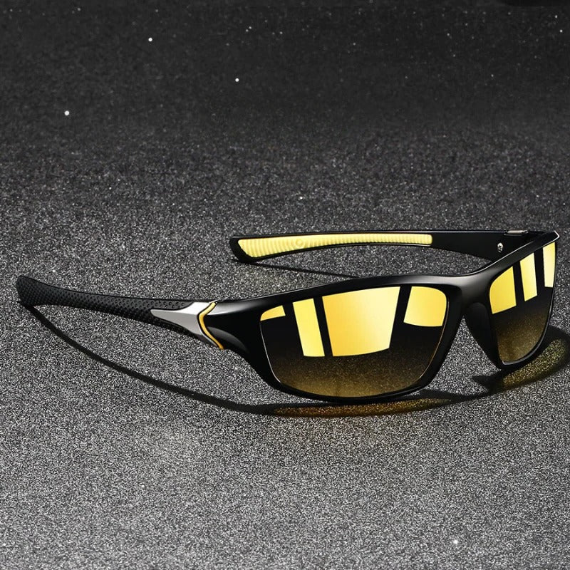 Men's polarized sunglasses lightweight frame glare-reducing UV400 lenses for driving and outdoor use