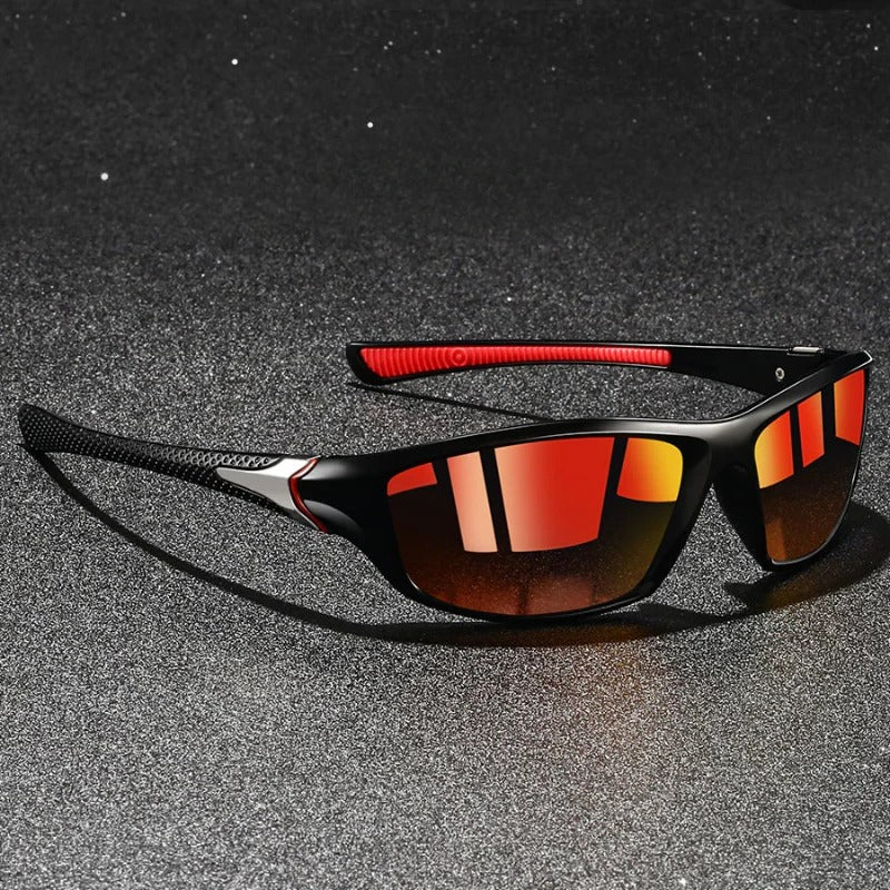 Men's polarized sunglasses lightweight frame glare-reducing UV400 lenses for driving and outdoor use