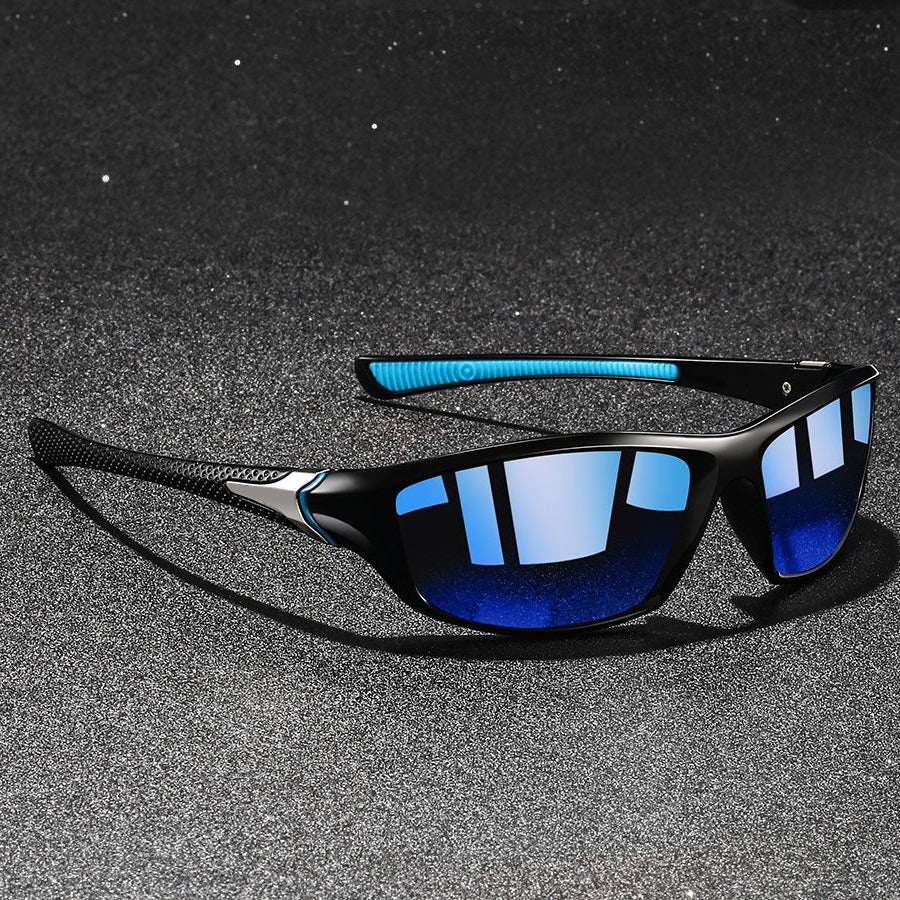Men's polarized sunglasses lightweight frame glare-reducing UV400 lenses for driving and outdoor use