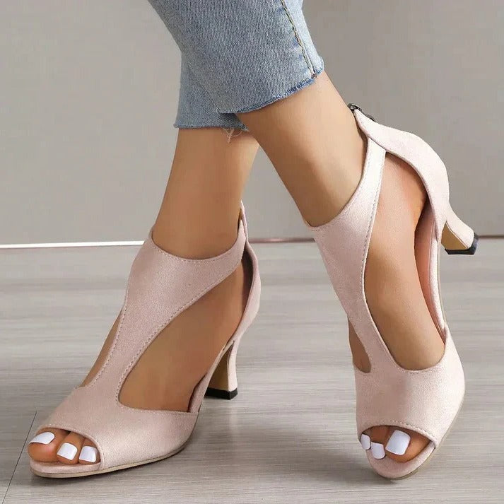 Urbann-Vibe orthopedic high heels for women, cushioned insoles, alignment support, chic professional style