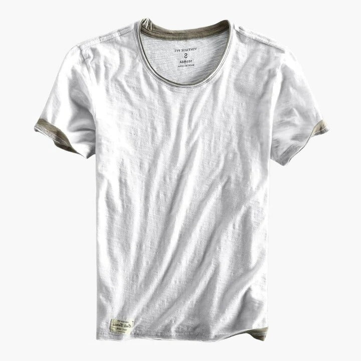 Men's basic crew neck t-shirt in classic colors, relaxed fit, soft breathable fabric for all-day comfort