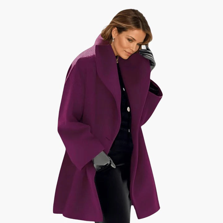 Women's transitional jacket streamlined silhouette tailored fit adjustable closure layerable mid-season style