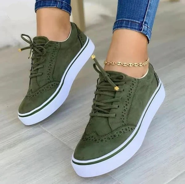 TrendAura women's ergonomic comfort shoes autumn winter warm supportive slip-on casual everyday footwear