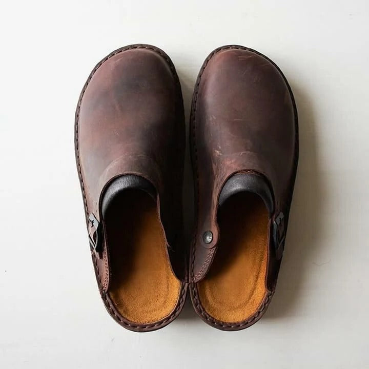 TrendAura men's slip-on clogs non-slip sole durable lightweight indoor outdoor casual footwear