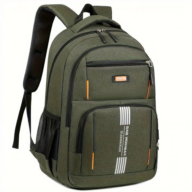 Urbann Vibe black professional business backpack with multi-compartment design and padded laptop sleeve