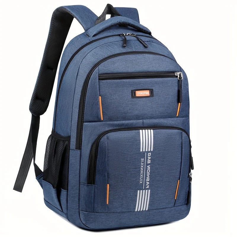 Urbann Vibe men's black professional business backpack with multi-compartment design and laptop sleeve
