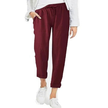 Women's lightweight summer trousers breathable relaxed fit travel-ready casual pants for busy days