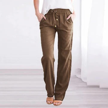 Women's lightweight summer trousers breathable relaxed fit travel-ready casual pants for busy days