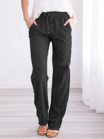 Women's lightweight summer trousers breathable relaxed fit travel-ready casual pants for busy days