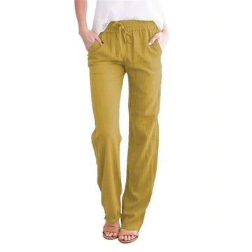 Women's lightweight summer trousers breathable relaxed fit travel-ready casual pants for busy days