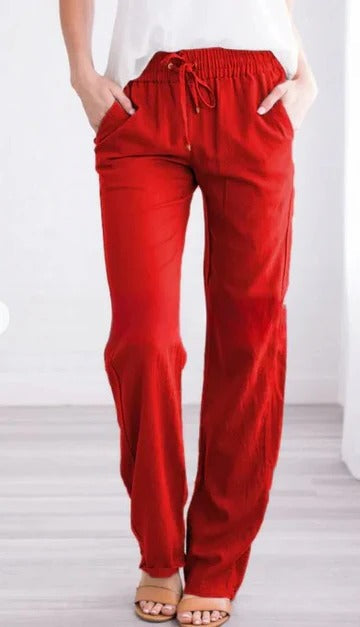 Women's lightweight summer trousers breathable relaxed fit travel-ready casual pants for busy days