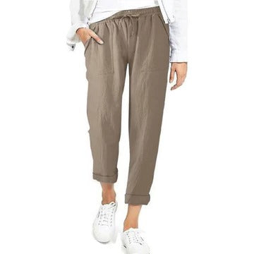 Women's lightweight summer trousers breathable relaxed fit travel-ready casual pants for busy days