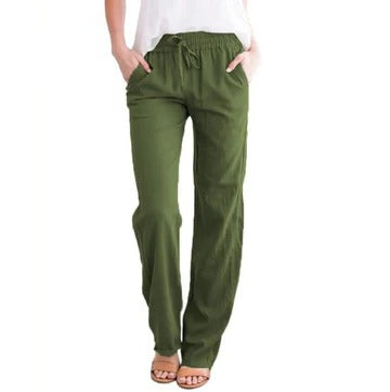 Women's lightweight summer trousers breathable relaxed fit travel-ready casual pants for busy days