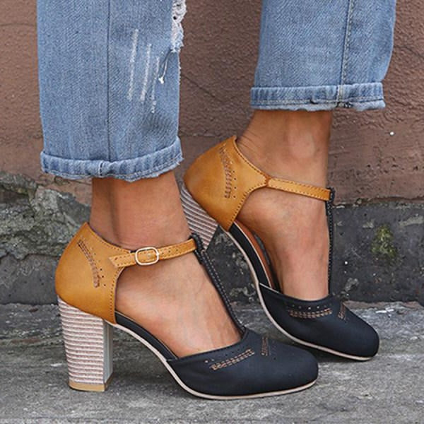 Women's low-heel comfort pumps with cushioned insole, breathable upper, designed for all-day support