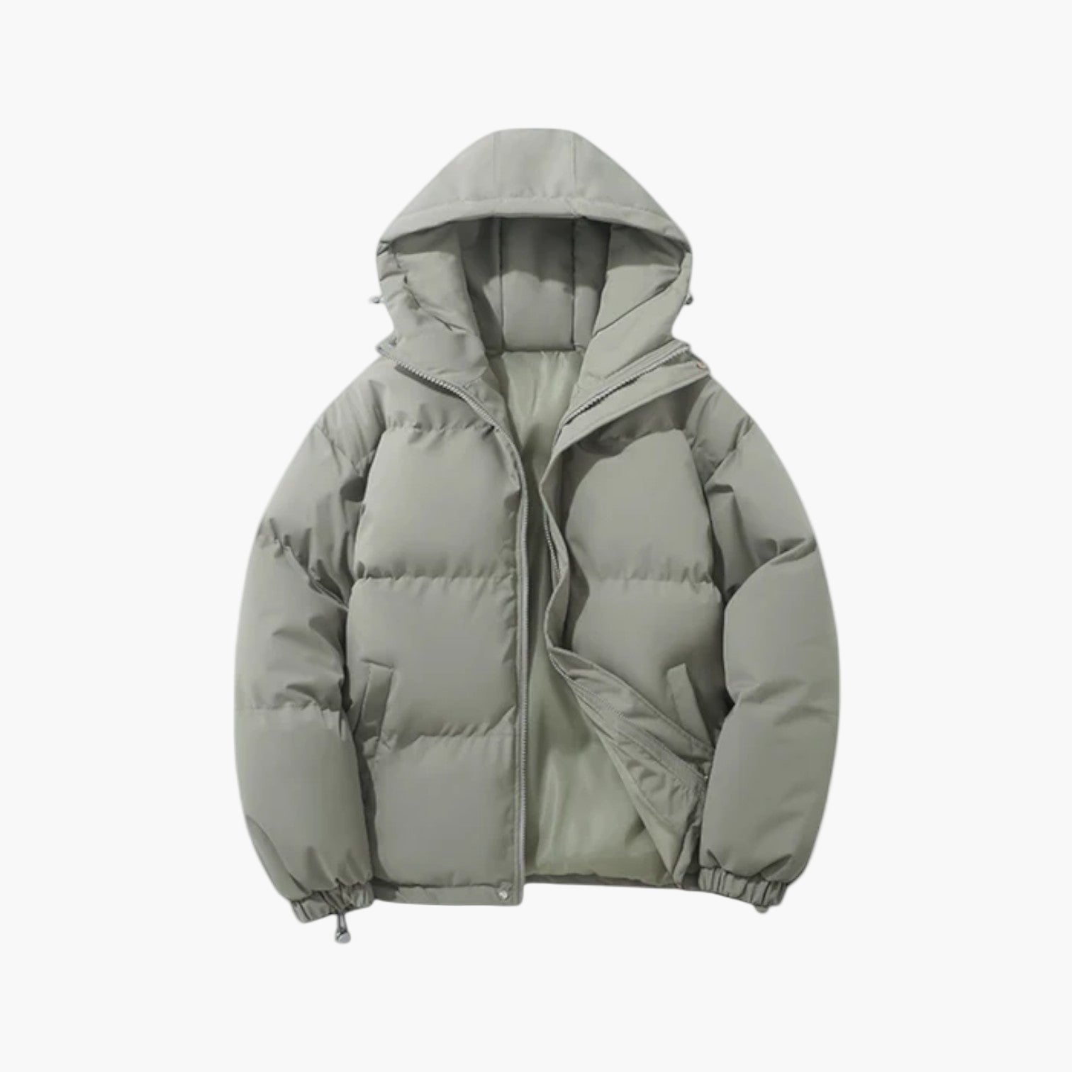 Men's weatherproof winter parka jacket with warm quilted lining, water-repellent urban outdoor coat