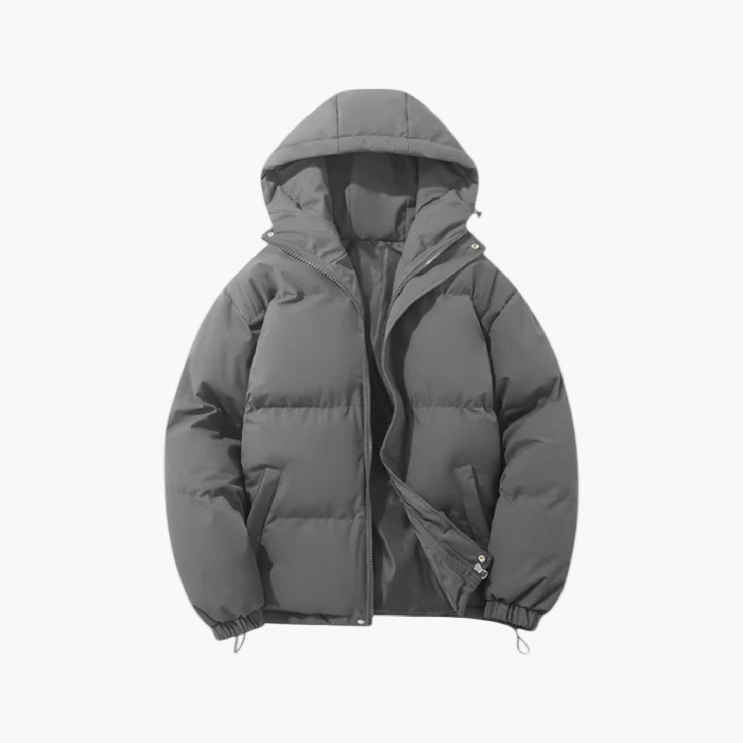 Men's weatherproof winter parka jacket with warm quilted lining, water-repellent urban outdoor coat