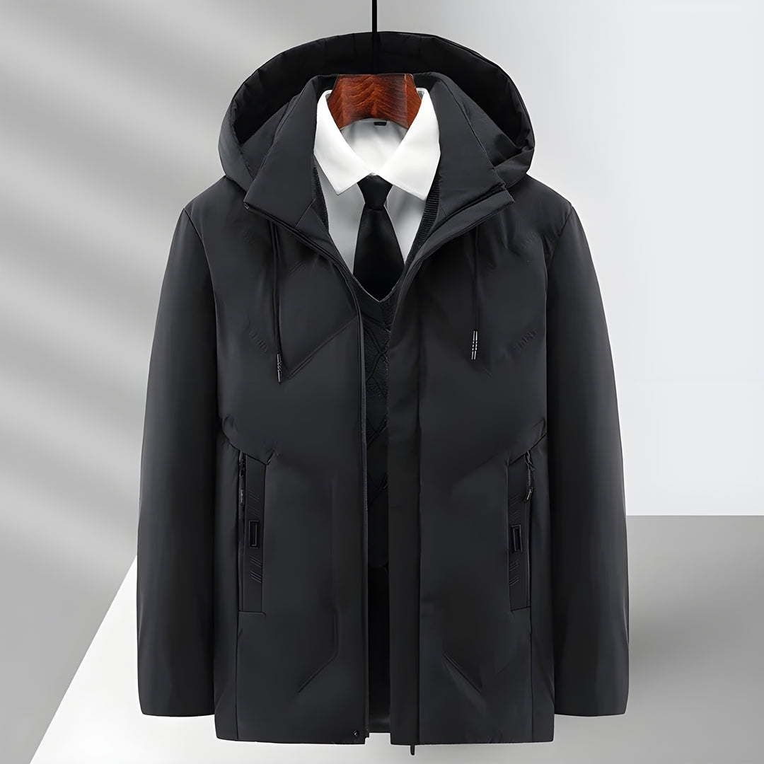Ajax Pulse-Fit urban jacket water-repellent shell down-lined insulation detachable hoodie sleek silhouette