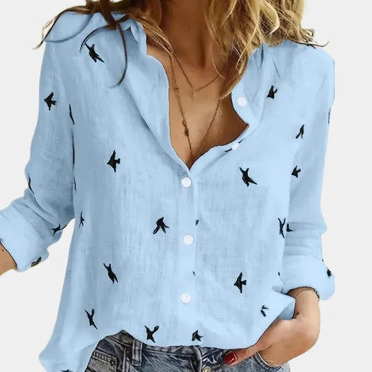 Men's casual long sleeve button-front shirt regular fit versatile everyday layering staple