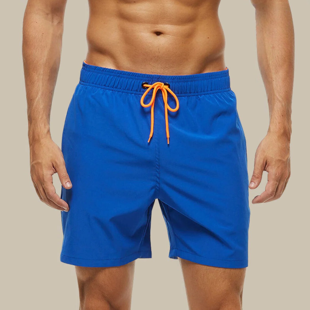 Men's lightweight swim shorts quick-dry design ideal for beach pool and water sports activities
