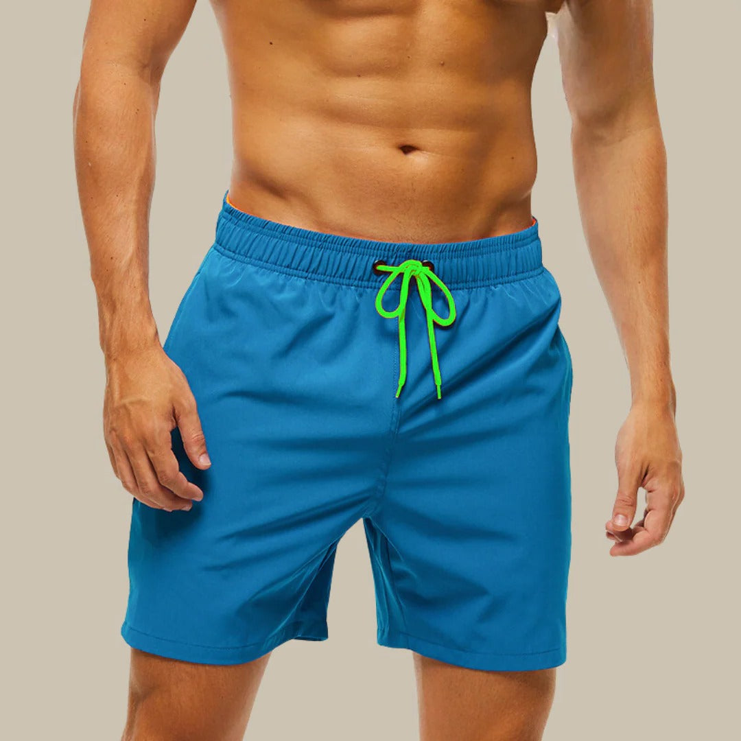 Men's lightweight swim shorts quick-dry design for beach pool and water sports activities