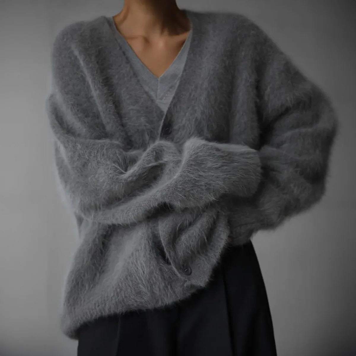 Women's neutral lightweight cardigan regular fit versatile layering piece for casual and semi-formal wear