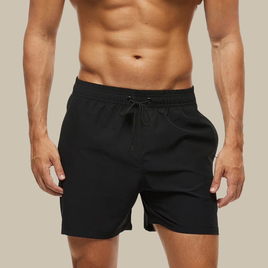 Men's lightweight swim shorts quick-dry design ideal for beach pool and water sports activities