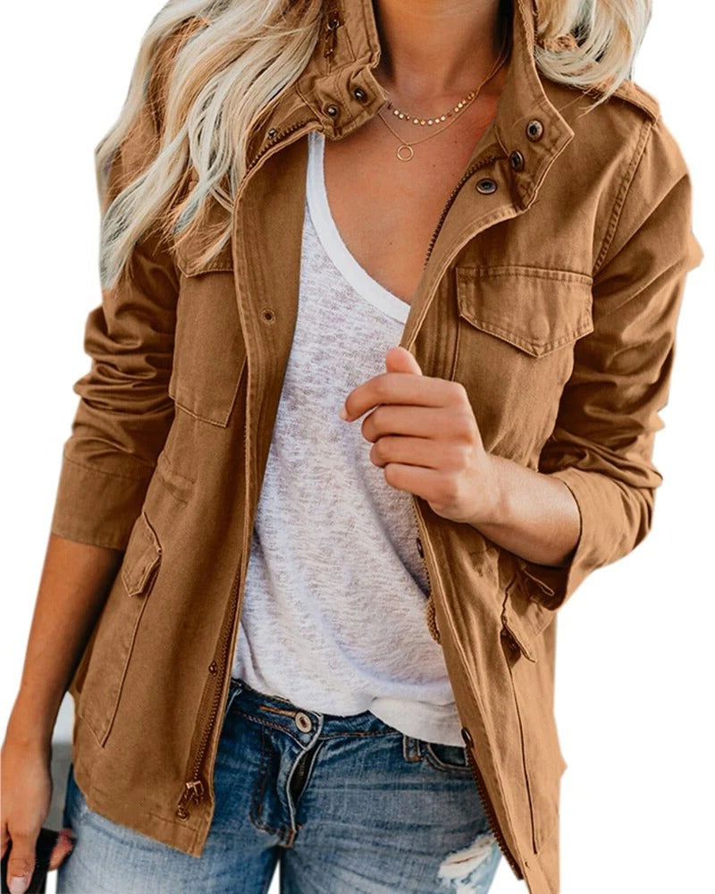 Women's casual everyday jacket relaxed regular fit versatile layer for effortless all-day style