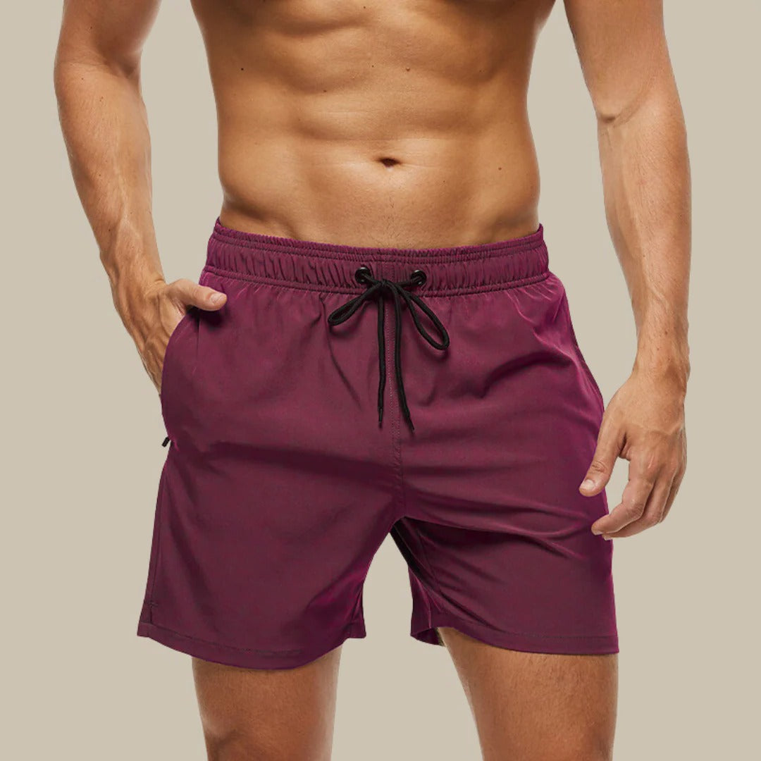Men's lightweight swim shorts quick-dry design ideal for beach pool and water sports activities