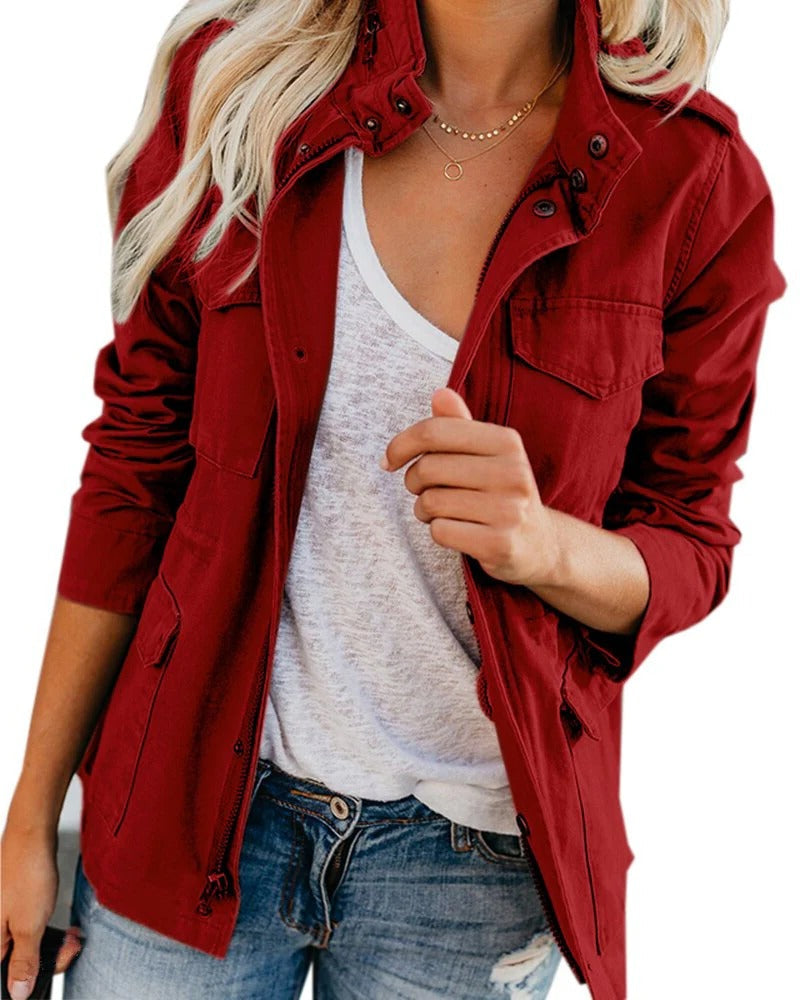 Women's casual everyday jacket relaxed fit versatile lightweight layer for busy on-the-go style