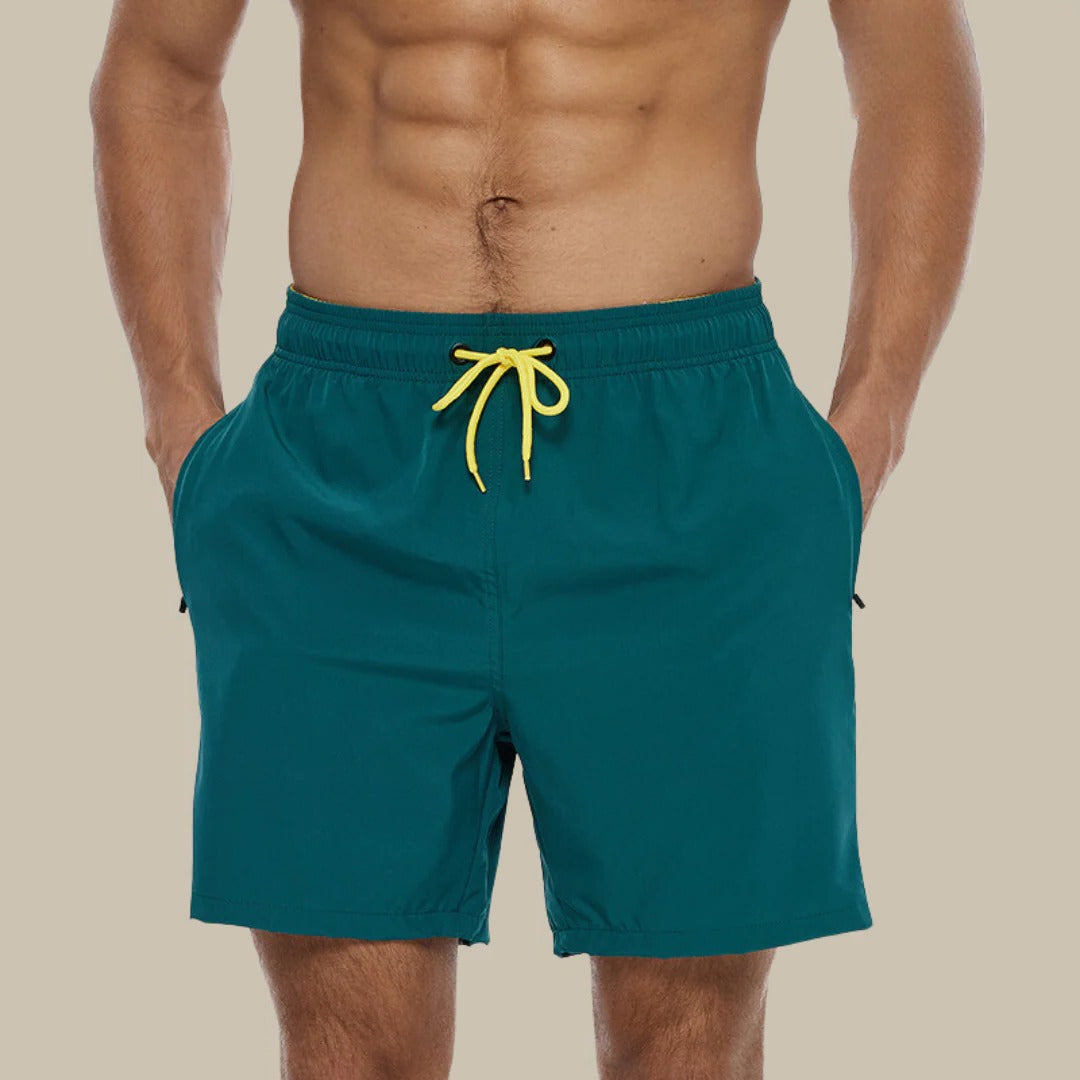 Men's lightweight swim shorts quick-dry design ideal for beach pool and water sports activities