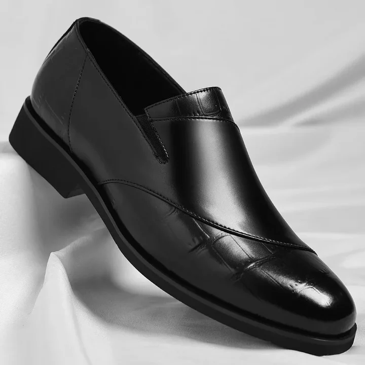 Men's full-grain leather loafers in classic tan with cushioned insole for all-day comfort