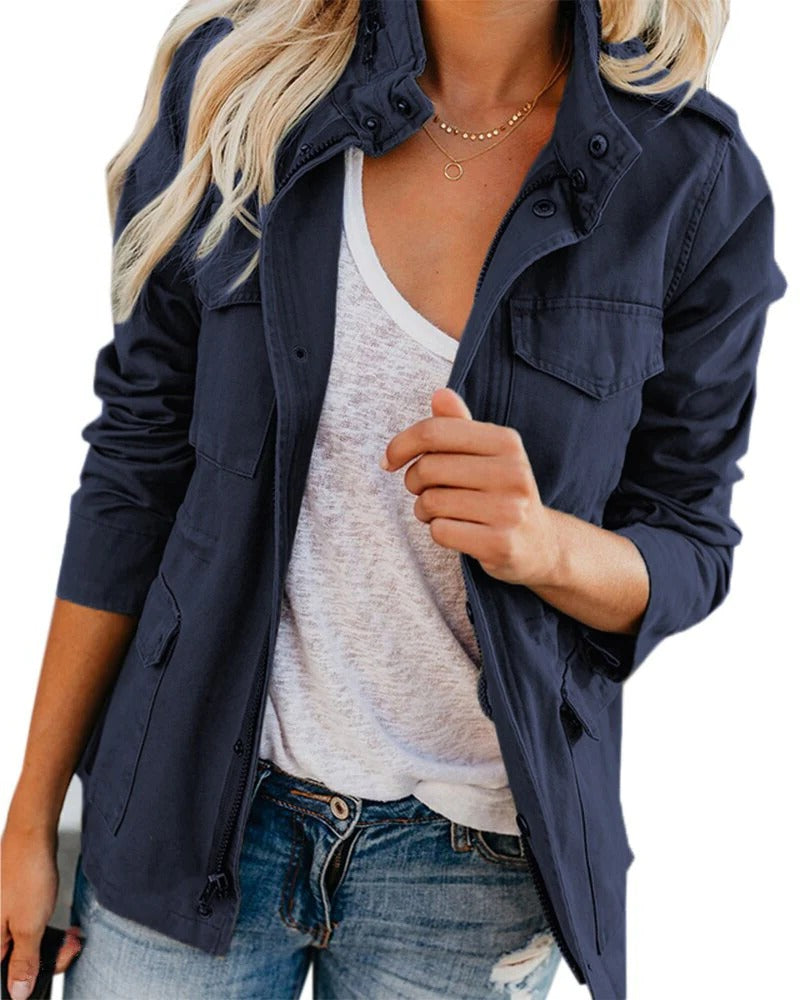 Women's casual everyday jacket relaxed regular fit versatile lightweight layer for busy on-the-go style